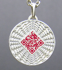 médaille argent QR code