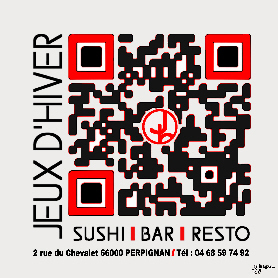 pub QR code jeux d'hiver Perpignan lien géolocalisation photos